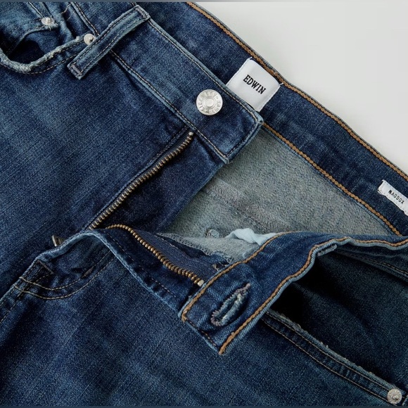 NWT Edwin Maddox Slim Jeans Men’s Straight Leg Medium Wash Size 30 - Picture 2 of 13
